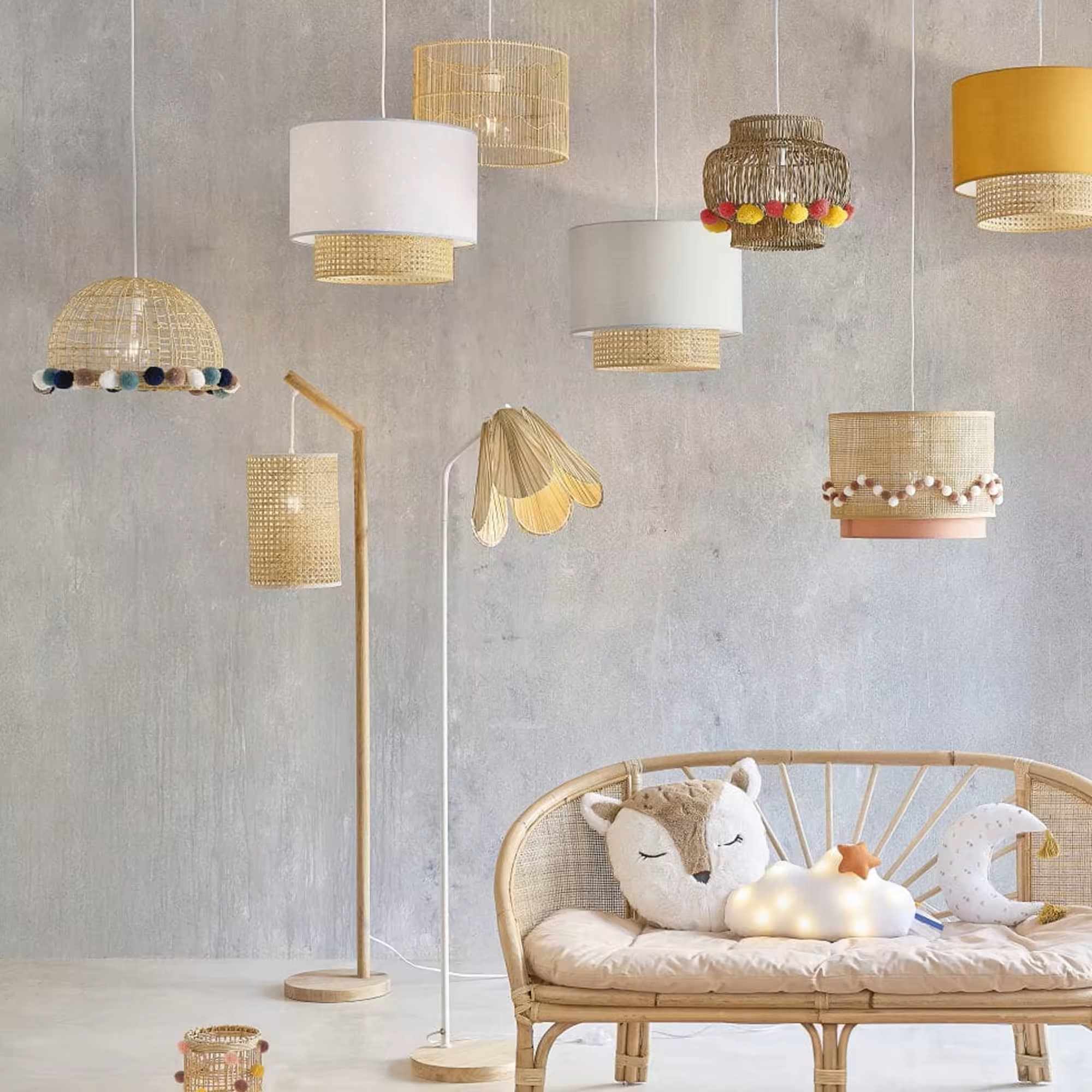 Rattan Floor Lamp