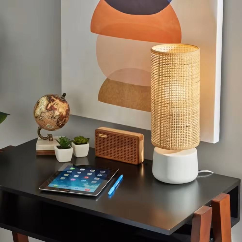Rattan & Bamboo Table Lamp