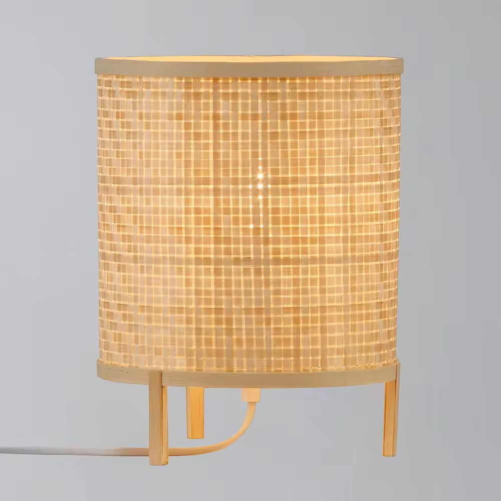 Woven Bamboo Table Lamp