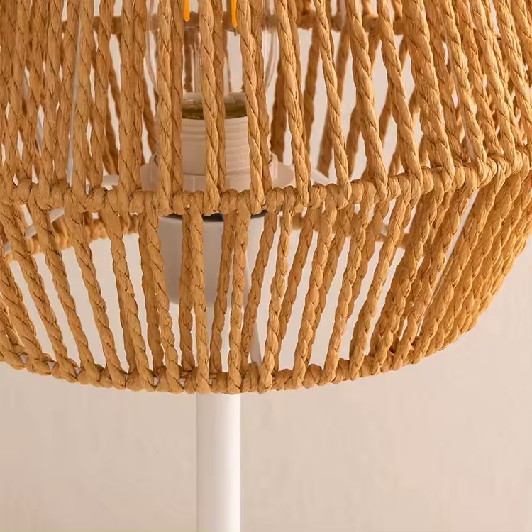 Straw Table Lamp/ Straw Floor Lamp