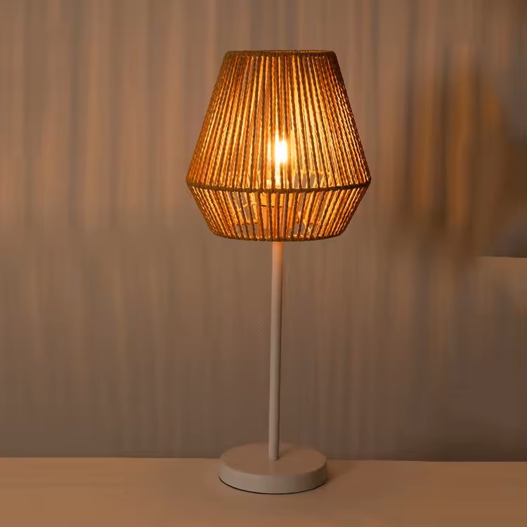 Straw Table Lamp/ Straw Floor Lamp