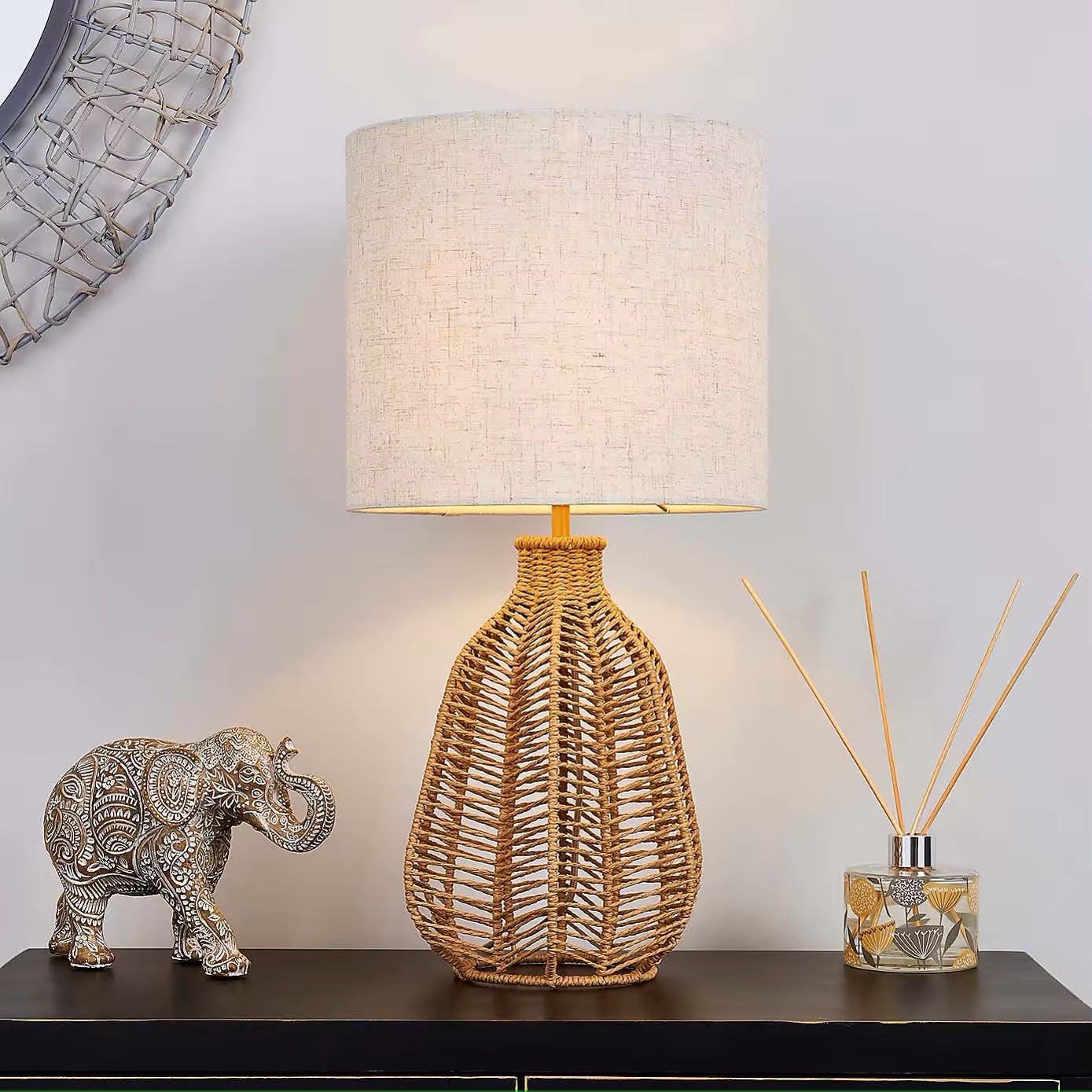 Seagrass Table Lamp