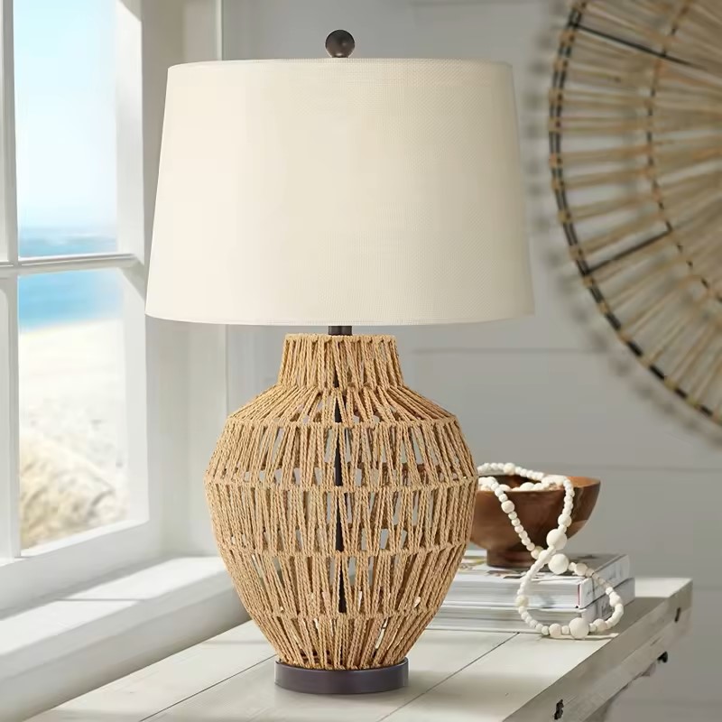 Seagrass Wrapped Table Lamp