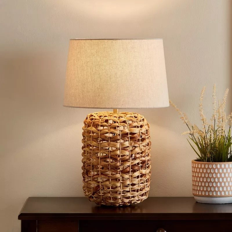 Natural Water Hyacinth Table Lamp