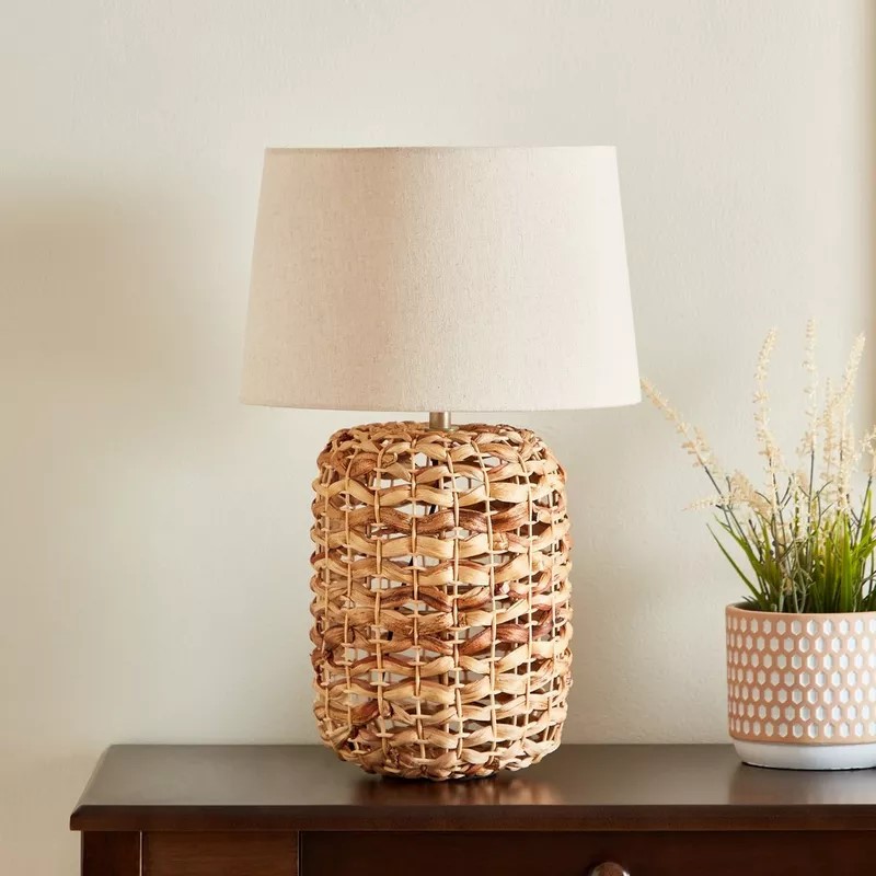 Natural Water Hyacinth Table Lamp