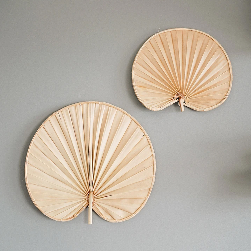 Palm Leaf Wall Fan