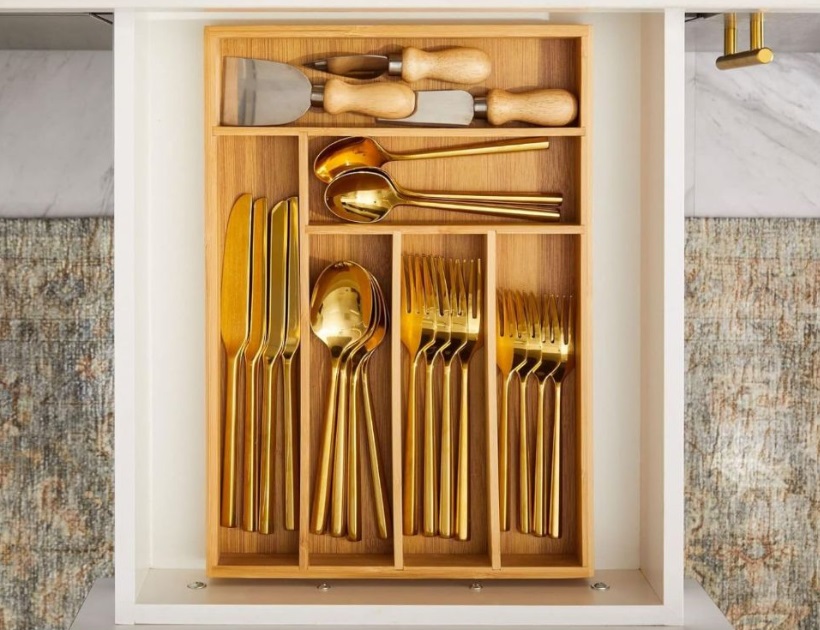 Bamboo Cutlery Tray