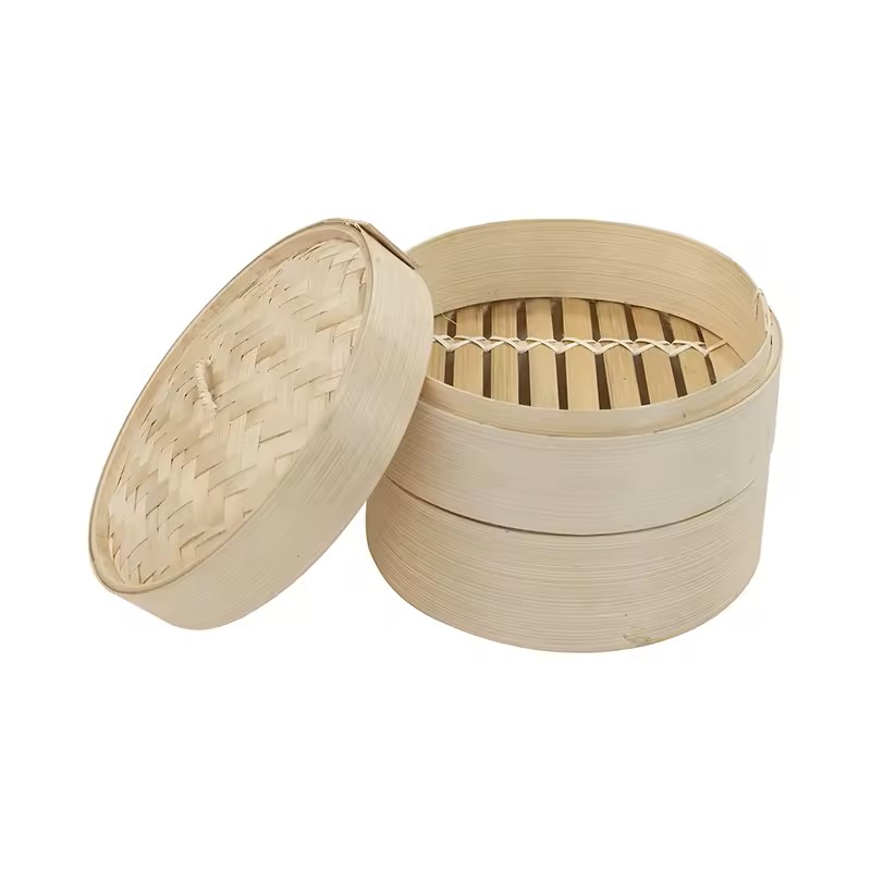 Bamboo Steamer 2 Floor With Lid