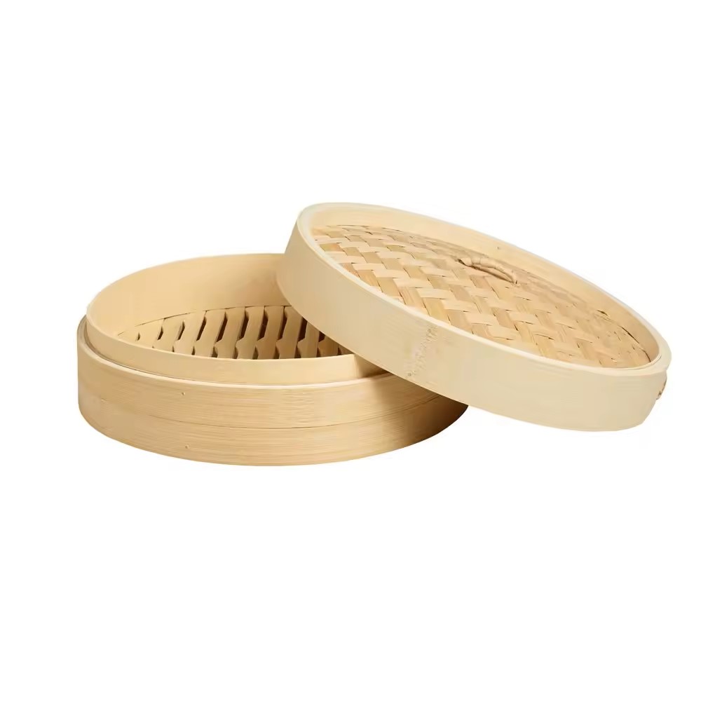 Bamboo Steamer With Lid/Food Steamer Pot 25cm