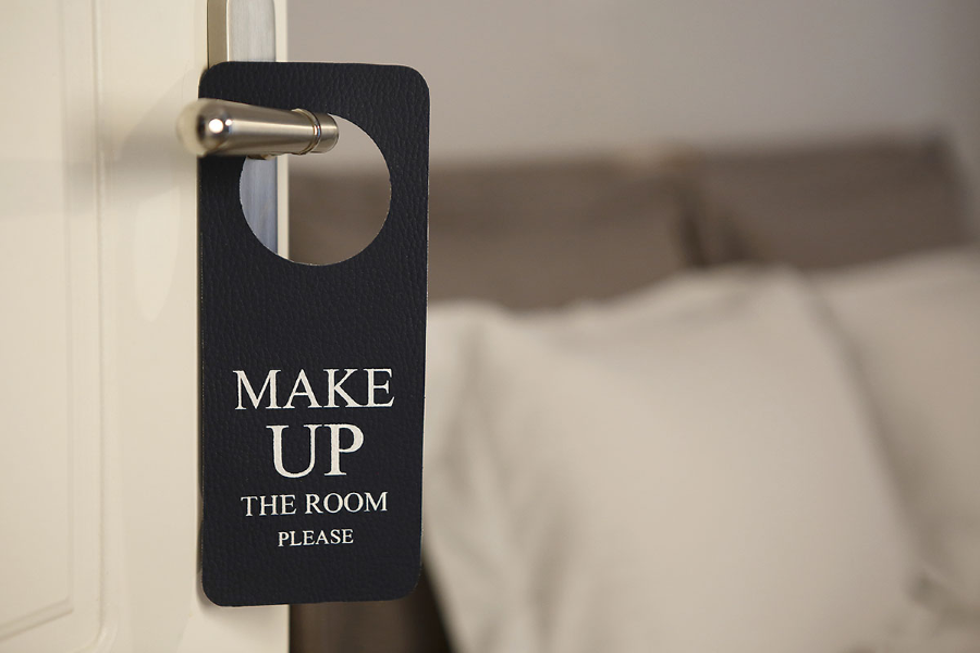 Thẻ Treo Cửa Khách Sạn Bằng Da - Do Not Disturb Sign