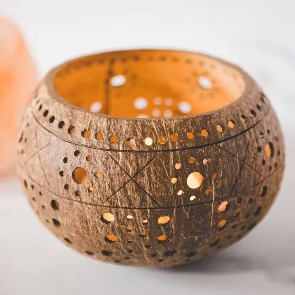 coconut-candle-holder