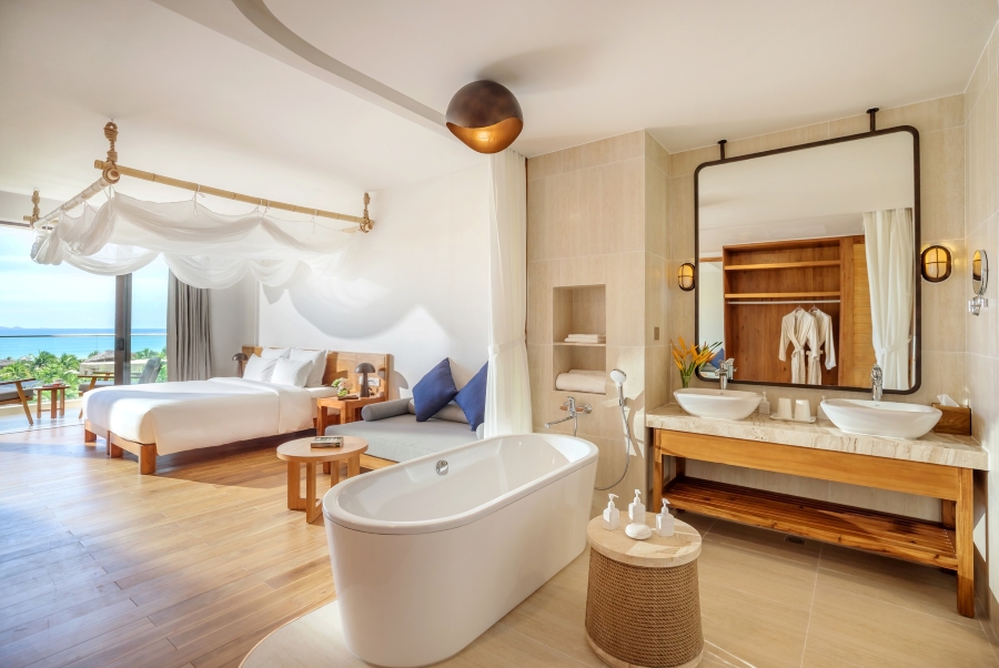 Không gian nghỉ dưỡng khách sạn và resort ven biển